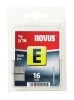 Cuie zincate tip J, 16 mm, model E, 1000 buc, pentru capsator Novus STE002414