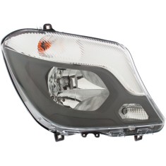 Far Mercedes Sprinter 210-519 (W906), 10.2013-, partea Stanga, electric, cu lumini pentru curbe, cu lumini de zi, tip bec H7+H7, cu motoras, Hella