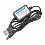 Convertor step-up USB, IN: 5V, OUT: 12V - 1A ridicator tensiune (DC.933P)