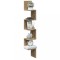Gossi raft perete colt stejar artizanal 20x20x127,5 cm lemn prelucrat