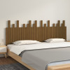 Tăblie de pat pentru perete, maro miere, 204x3x80 cm, lemn pin, vidaXL