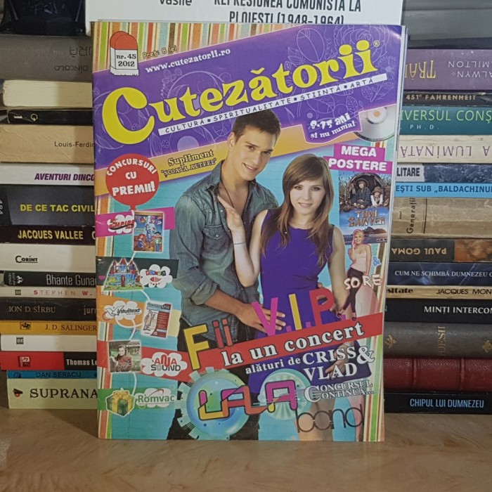 REVISTA CUTEZATORII , NR. 45 / 2012 ( POSTER FILM TOM SAWYER ) *