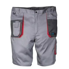 Pantaloni scurti de protectie marimea ld, gri, gramaj 190g/m2, 20% poliester 80% bumbac foto