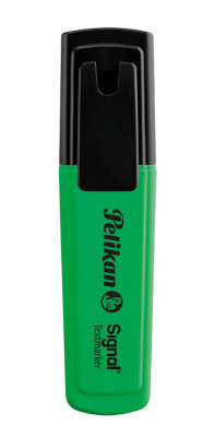 Textmarker signal, verde fluorescent foto