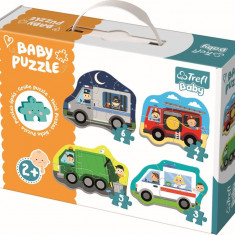 PUZZLE TREFL BABY CLASIC VEHICULE SI MESERII 18 PIESE