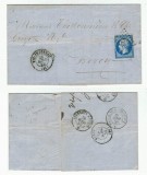 France 1859 Cover + Content AMBULANT VIC FESSENSAC GERS to BERCY D.726