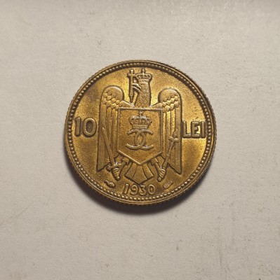 10 lei 1930 Paris AUNC UNC foto