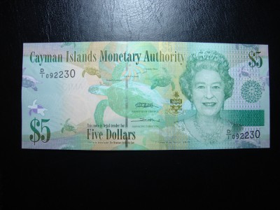 CAYMAN ISLANDS 5 DOLARI 2024 UNC foto