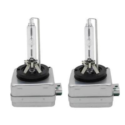 Set 2 becuri auto D3S, putere 35W, temperatura culoare 6000k, 12V, Xenon, durata de viata 50.000 ore, argintiu foto