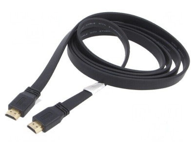 Cablu HDMI 2.0 3m negru PVC 28AWG foto
