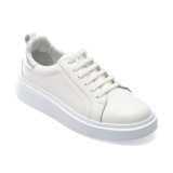 Pantofi sport GRYXX albi, MN2320, din piele naturala