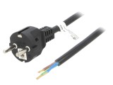 Cablu Alimentare Schuko 2m Negru 16A 250V