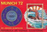 Eq. Guinea 1972 Sport, perf. sheet, used I.017, Stampilat