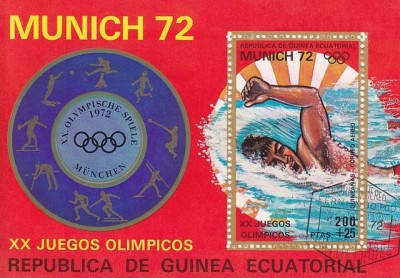 Eq. Guinea 1972 Sport, perf. sheet, used I.017 foto