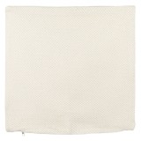 Față de Pernă Decorativă, Model Reliefat, Culoare Ecru, Dimensiuni 45x45cm, Oem