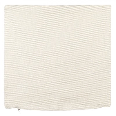 Față de Pernă Decorativă, Model Reliefat, Culoare Ecru, Dimensiuni 45x45cm foto