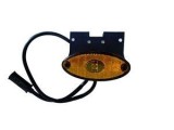 Lampa Gabarit LED Galbena Ovala 24V TD03-63-013, 1 LED, 101x44mm, Cablu 0.5M, Distanta gauri 84mm, Durata 20000 ore