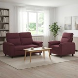Set de canapea 2 pcs Violet Tesatura