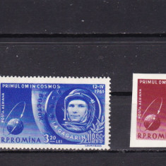 ROMANIA 1961 LP 516 LP 516 a PRIMUL OM IN COSMOS SERIE MNH