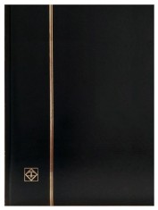 Clasor timbre cu 32 file negre, 64 pagini, seria BASIC, coperta neagra