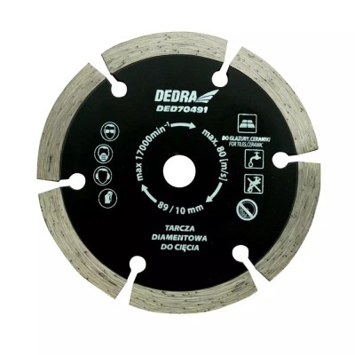 Disc diamantat 89x10x1.2x1.8x7x6t pentru ded7049 foto