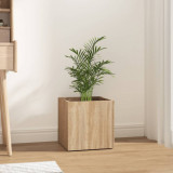 VidaXL Jardinieră cutie, stejar sonoma, 40x40x40 cm, lemn compozit