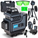 Laser cu linie verde &icirc;n cruce 4D la 360&deg; si trepied reglabil