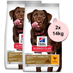 Hill&amp;amp;#039;s Science Plan Canine Adult Healthy Mobility Large Breed Chicken 2 x 14kg foto
