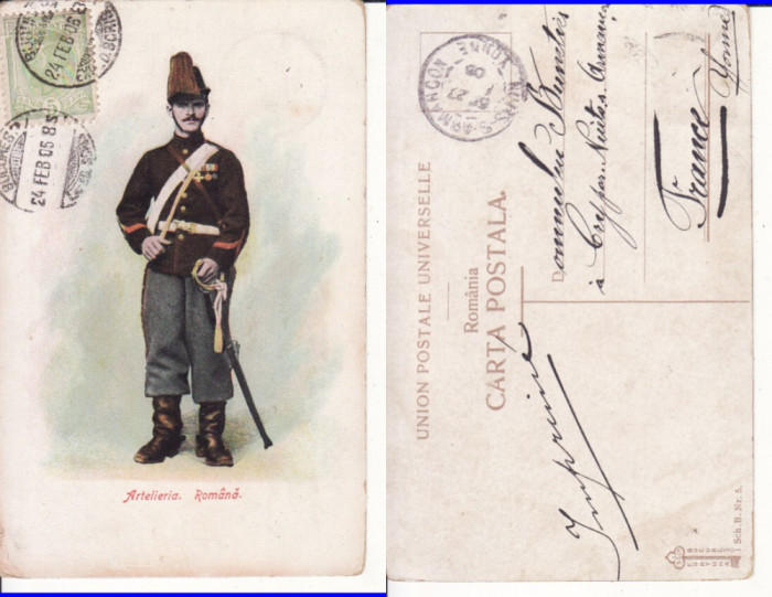 Artilerist, artilerie-tipuri,uniformele armatei romane-militara-ed. Fortuna-rara