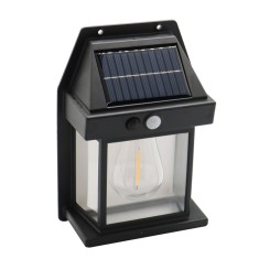 Lampa Felinar cu senzor MRG MBK888 , Cu Acumulator, Senzor Miscare, Panou Solar C928