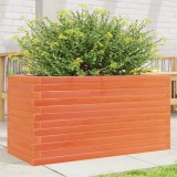 VidaXL Jardinieră grădină, maro ceruit, 90x40x46 cm, lemn masiv pin