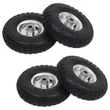 Cumpara ieftin Roți cărucior industrial, 4 buc., 4,10/3,50-4 (260x83), cauciuc