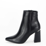 Botine negre elegante 1605 112, 37 - 41, Negru