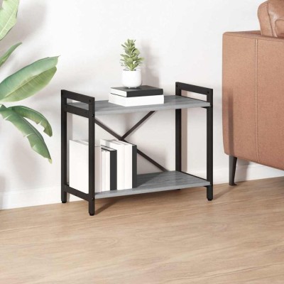 vidaXL Bibliotecă sonoma gri 60 x 30 x 48.5 cm Lemn compozit foto