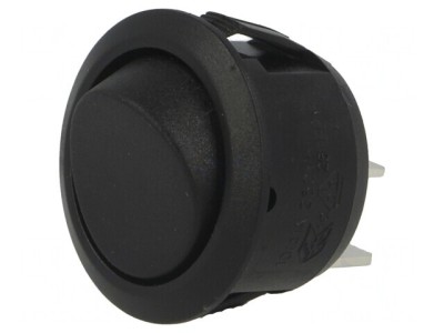 Comutator Basculant SPST Negru 6A/250V foto