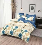 Cumpara ieftin Lenjerie Pat Gotham Sf193, Bumbac, 6 Piese, Fara Elastic, Albastru, Crem, Galben