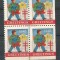 USA, Cinderella 1945 Christmas x 4, MNH, imperf. right+bottom L.090