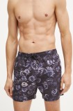 HUGO pantaloni scurți din cașmir culoarea negru, 50524645