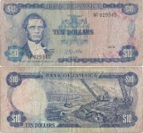 1979 ( 1 X ) , 10 dollars ( P-67a.2 ) - Jamaica