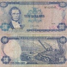 1979 ( 1 X ) , 10 dollars ( P-67a.2 ) - Jamaica