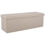 Cumpara ieftin Bancuta pliabila material bej Umina 114x38x38 m