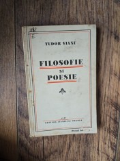 Filosofie și poezie - Tudor Vianu, semnătura Geo Dumitrescu