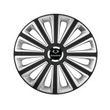 Trend Set 4 capace roti Trend R14 Compatibil Cu SsangYoung Trend Silver-Black, Autohelix MSA