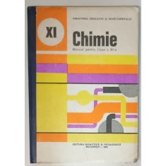 CHIMIE , MANUAL PENTRU CLASA A XI -A de SANDA FATU si CORNELIA COSTIN , 1989