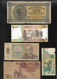 Set 5 bancnote de prin lume adunate (cele din imagini) #299, Asia