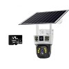 Camera de supraveghere Video CCTV cu vedere tripla, Panou solar 8000mAh, HexaEye