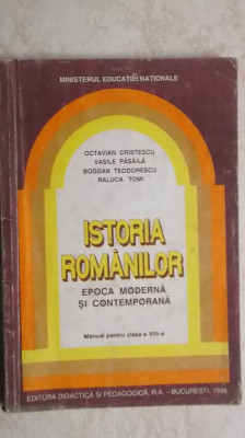 Octavian Cristescu, s.a. - Istoria romanilor, manual pentru clasa a VIII-a foto