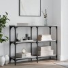 Gossi masuta consola, gri sonoma, 100x29x75 cm, lemn prelucrat