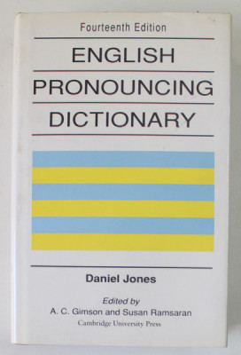 ENGLISH PRONOUNCING DICTIONARY by DANIEL JONES , 1991 foto