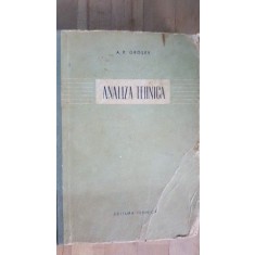 Analiza tehnica- A.P.Grosev